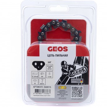 Цепь пильная GEOS 36TC 60 (16", 3/8", 1.6мм, 60 хвостовиков, долото) Цепь пильная GEOS 36TC 60 (16", 3/8", 1.6мм, 60 хвостовиков, долото)