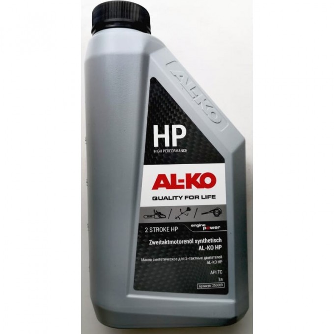 Масло AL-KO синтетическое HP для 2-тактных двигателей, 1 л AK250009 Масло AL-KO синтетическое HP для 2-тактных двигателей, 1 л AK250009